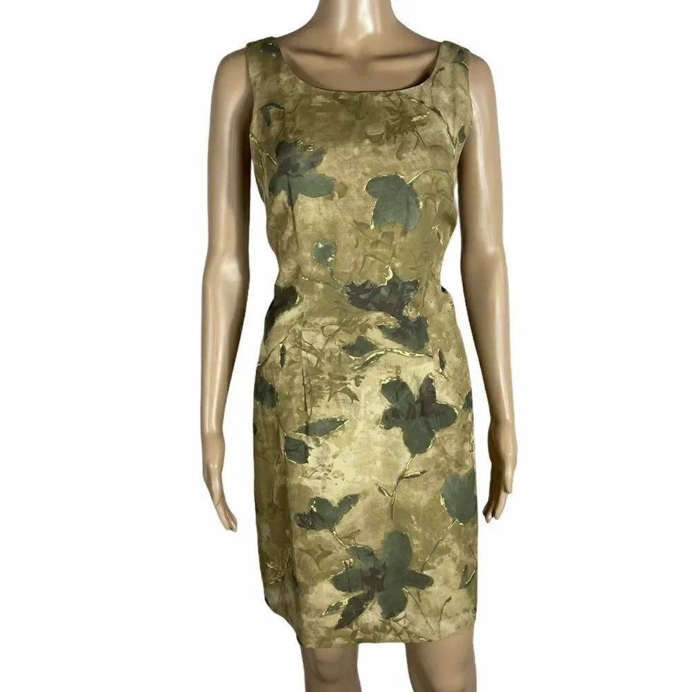 Rabbit Designs Green Floral Pencil Dress